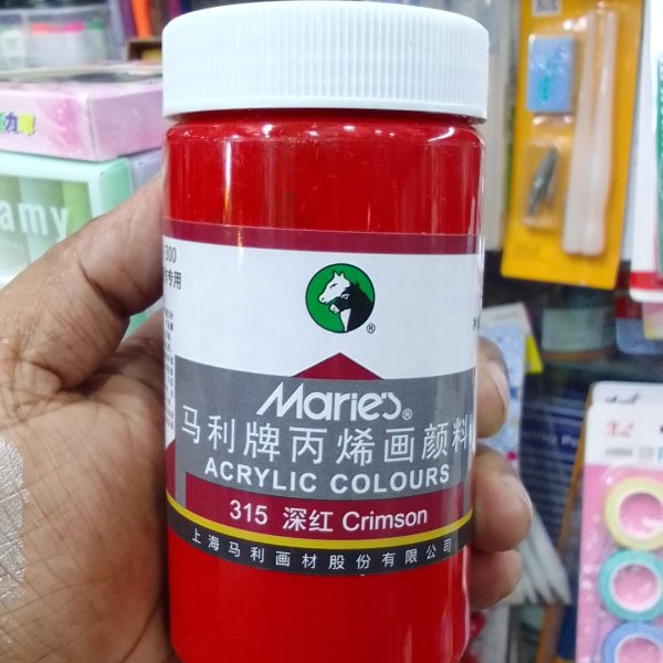 Maries Acrylic Colour 300ml Crimson