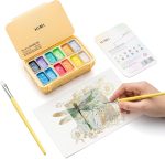 HIMI Metallic Jelly Cup Gouache Paint Set 12g 12 Colours - Image 2