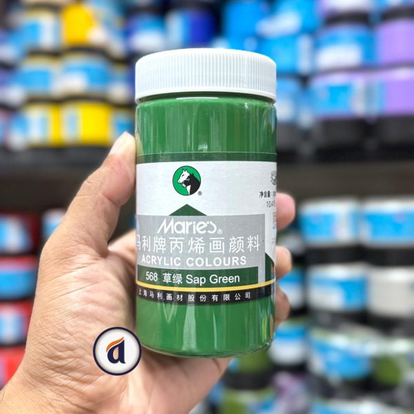 Maries Acrylic Colour 300ml Sap Green