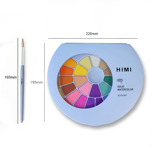 fesxGjhprPbpgmmlQL-.png Himi Solid Watercolor Painting Set 38 color (Blue) - Image 1
