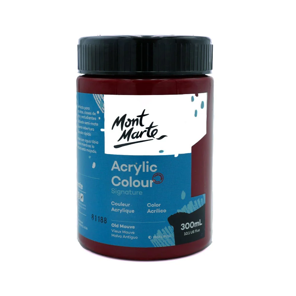 gh-9-3tcwm-IjxWULh6.webp Mont Marte Acrylic Colour Paint 300ml Old Mauve - Image 1