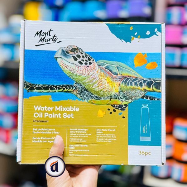Mont Marte Water Mixable Oil Paint Set 36pc x 18ml