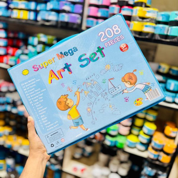 208pc Super Mega Art Set Blue Box