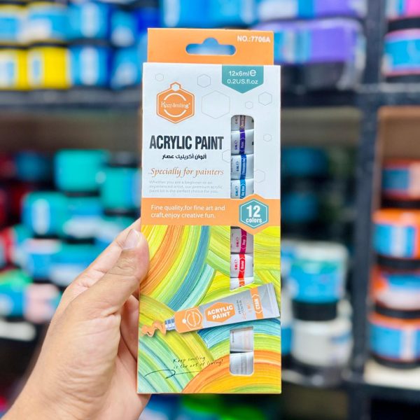 Keep Smiling Acrylic Colour Set 6ml 12pc