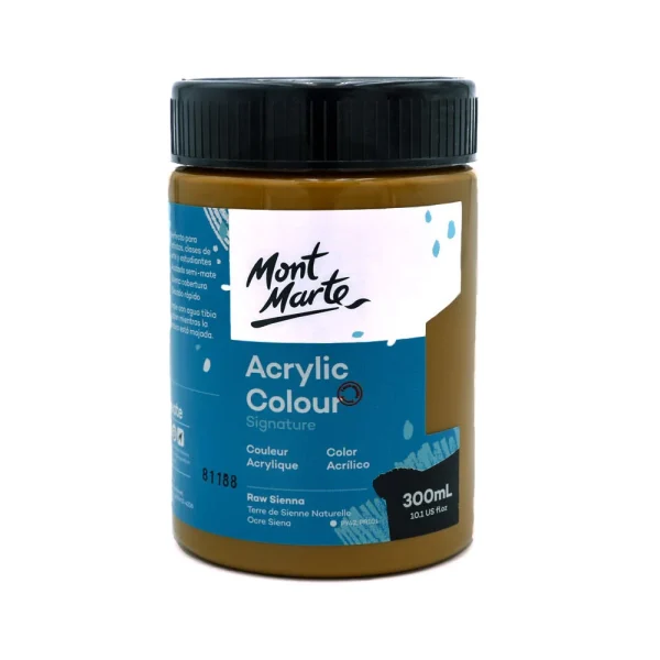 Mont Marte Acrylic Colour Paint 300ml Raw Sienna