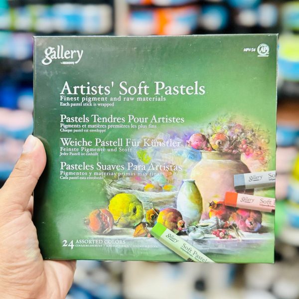 Mungyo Gallery Artists Soft Pastels 24 Colour Assorted