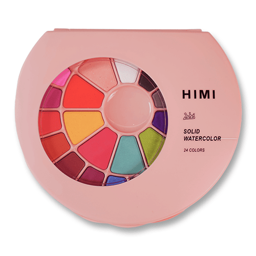 kMdodbf1TvxNhXl7xzJ.png Himi Solid Watercolor Painting Set 24color (Pink) - Image 1