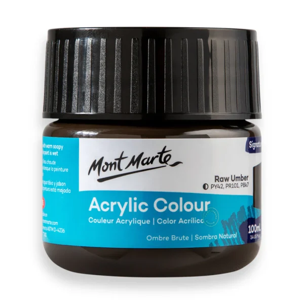 Mont Marte Acrylic Colour Paint 100ml Raw Umber