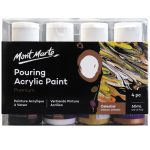 Mont Marte Pouring Acrylic Paint Set 4pcx60ml Celestial