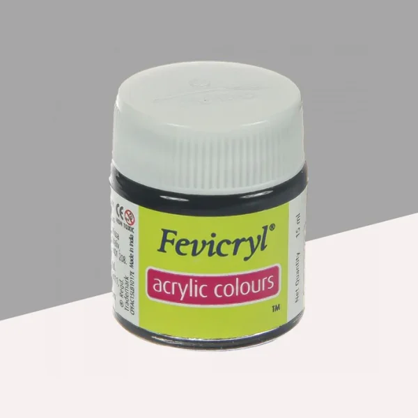 Fevicryl Acrylic Colour 15ml Black