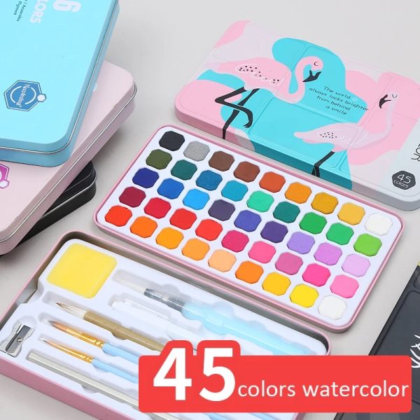 Keep Smiling Watercolor Cake Set 45pc