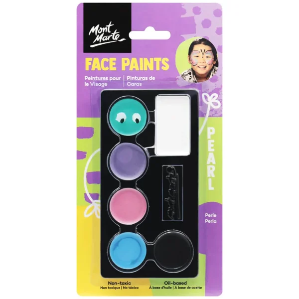 Mont Marte Kids Face Paints Set - Perle