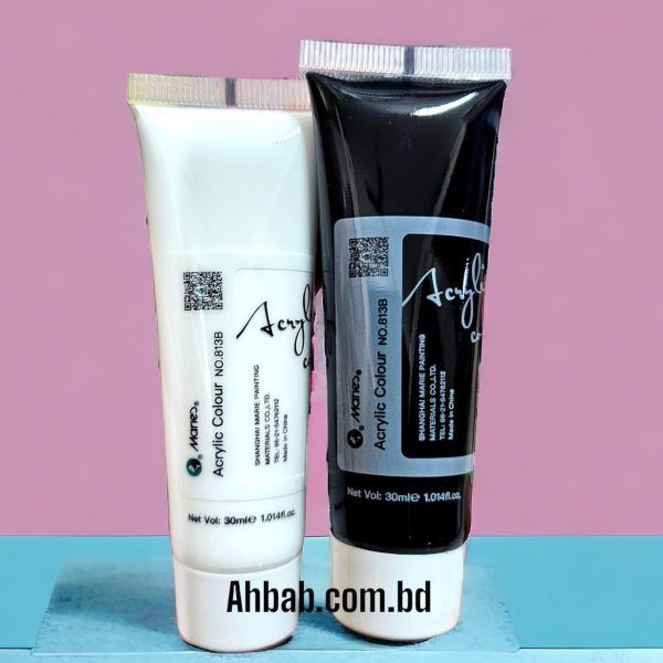 Maries Acrylic 30ml (White & Black)