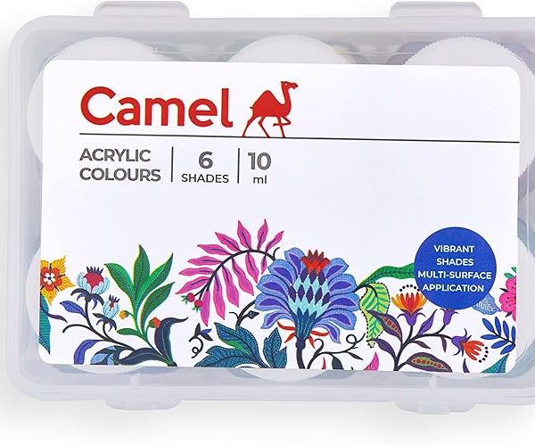 Camel Fabrica Acrylic Colour 10ml Each 6 Shades