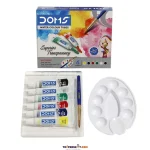Doms Watercolor Set 5ml 6 Sheds with Brush & Palette - Image 2