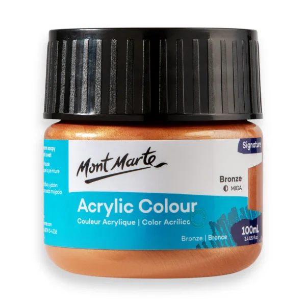 Mont Marte Acrylic Colour Paint 100ml Bronze