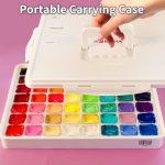 Miya Himi Gouache Paint Set 30ml 56 colors Jelly Cup (White Box) - Image 3