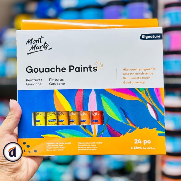 Mont Marte Gouache Paints 24pc x 12ml
