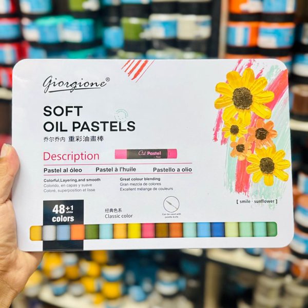 Giorgione Soft Oil Pastel Tin Box 48 Colour Set