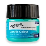Mont Marte Acrylic Colour Paint 100ml Metallic Phthalo Green