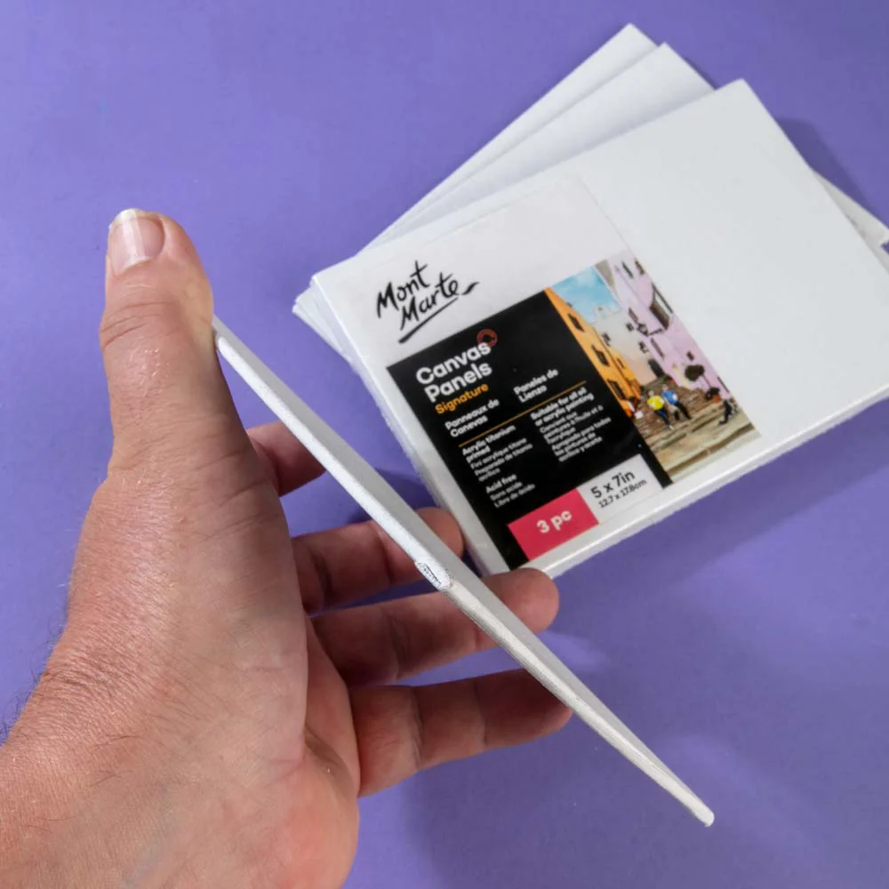 sJpX7eF2M6dp8c96yxP.webp Mont Marte Canvas Panels 3pc 12.7x17.8cm (5x7in) - Image 1