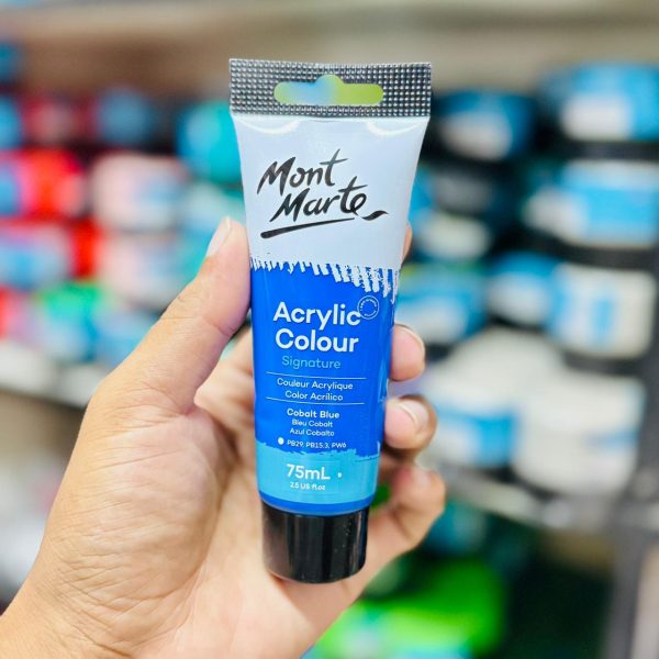 Mont Marte Acrylic Colour Paint 75ml- Cobalt Blue