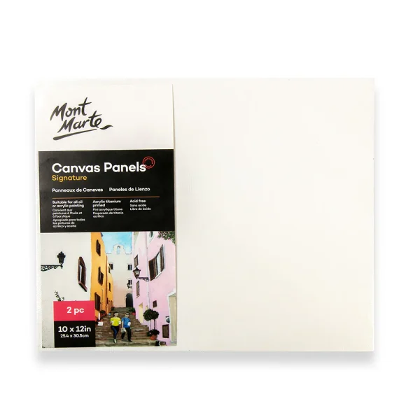 Mont Marte Canvas Panels 2pc 25.4x30.5cm (10x12in)