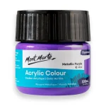 Mont Marte Acrylic Colour Paint 100ml Metallic Purple