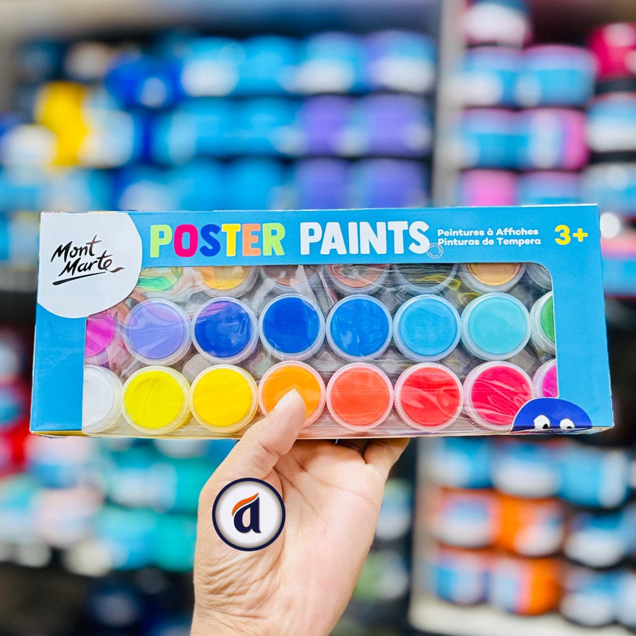 xDqS30yNaaJAStIKqsU.jpg Mont Marte Poster Paints 24pc x 20ml - Image 1