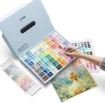 HIMI Twin Cup Jelly Gouache Paint Set 12ml 112 Colour (Ice Blue)