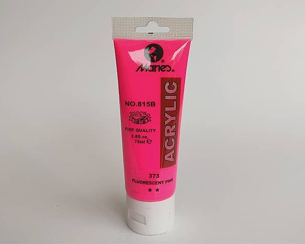 Maries Acrylic Colour Paint 75ml- Fluorescent Pink