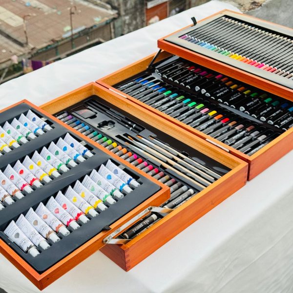 Wooden Box Artistic Set 174 Pieces