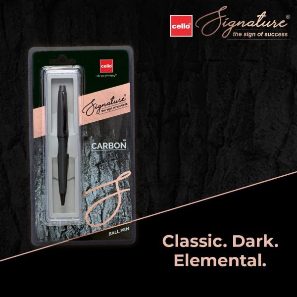 Signature Cello Carbon Ball Pen|Blue Ink|1 Ball
