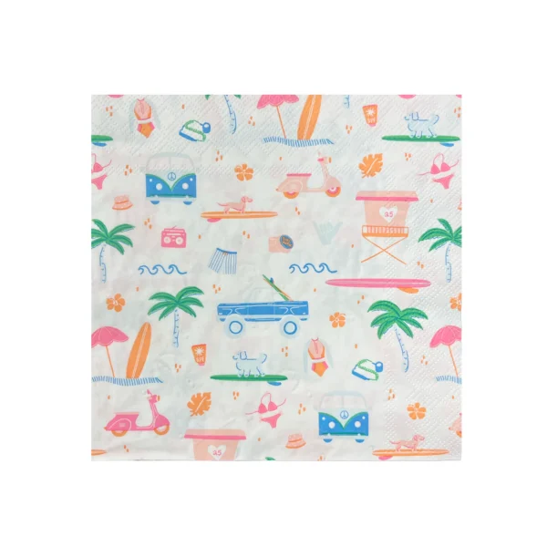 Deco Paper, Color Printed Napkins Dp: 169