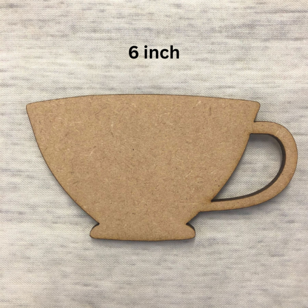 Tea Cup MDF Board 6 inch