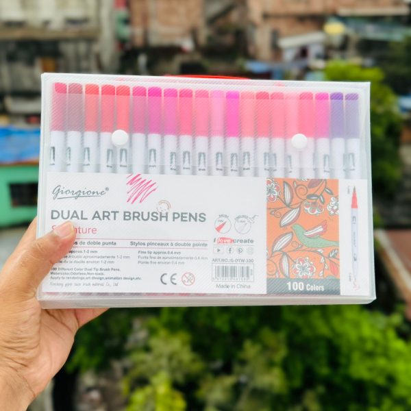 Giorgione Dual Art Brush Pens 100pc G-DTW-100