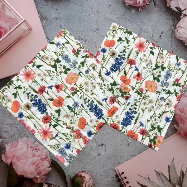 Deco Paper, Color Printed Napkins Dp: 262