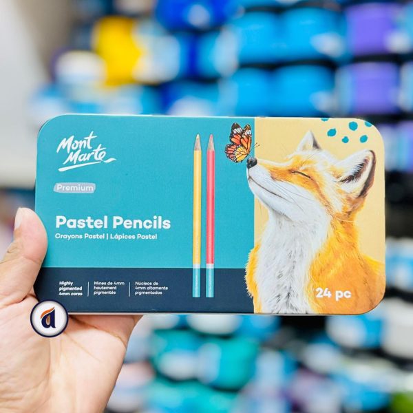 Mont Marte Pastel Pencils 24pc in Tin