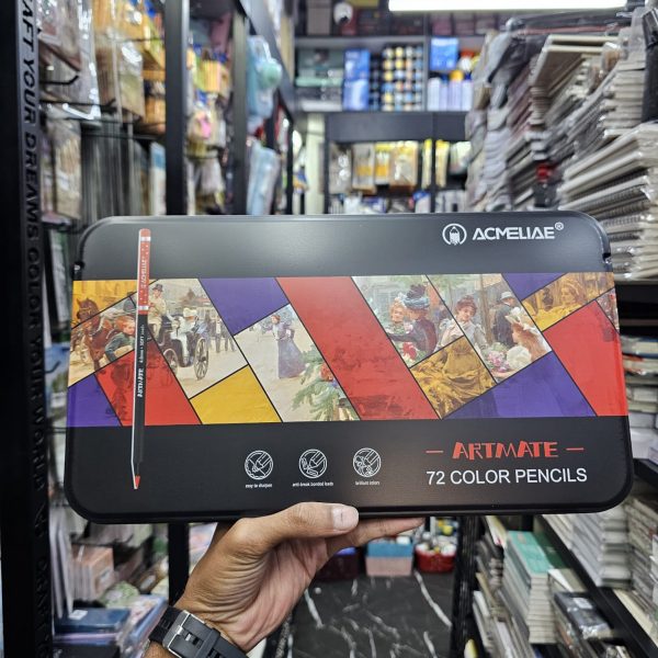 Acmeliae Artmate 72 Color Pencils Tin Box