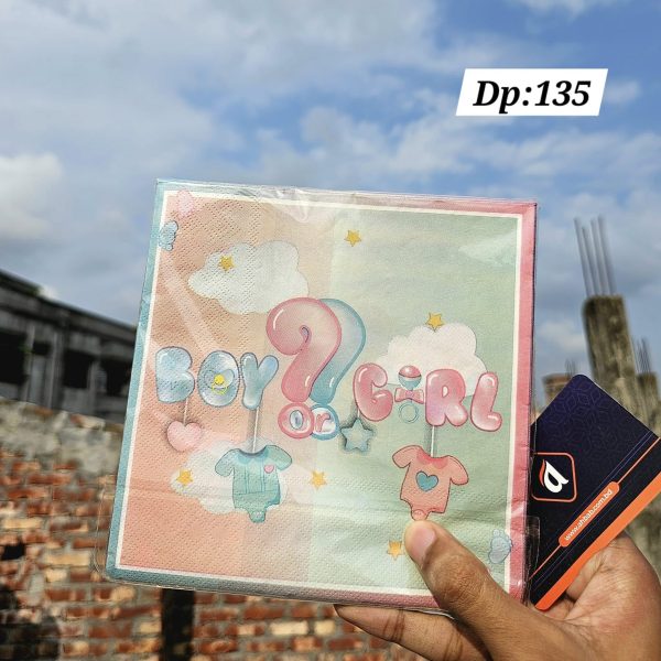 Deco Paper, Color Printed Napkins Dp: 135