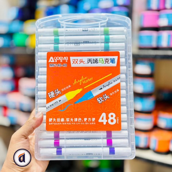 Dualtipe Acrylic Marker M6140-48 Colour Set