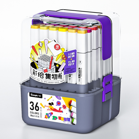 6G5wwiUmIOmggVuZG_q.jpg Guangbo Double Headed Marker Pens 36pc - Image 1