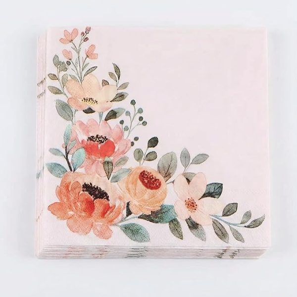 Deco Paper, Color Printed Napkins Dp: 100
