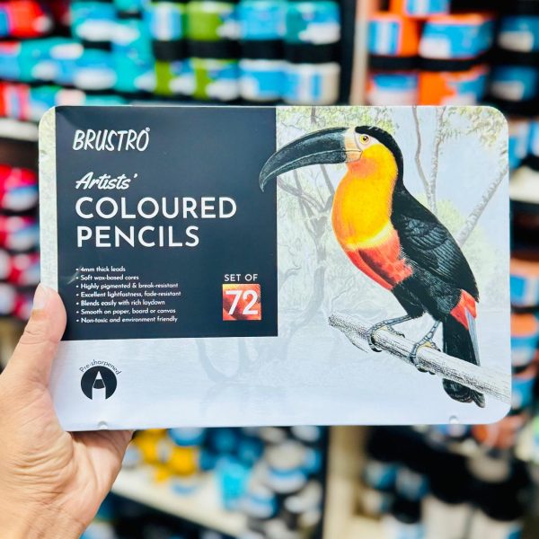 Brustro Artists Colour Pencils 72 Set (Soft 3.3 mm Cores)