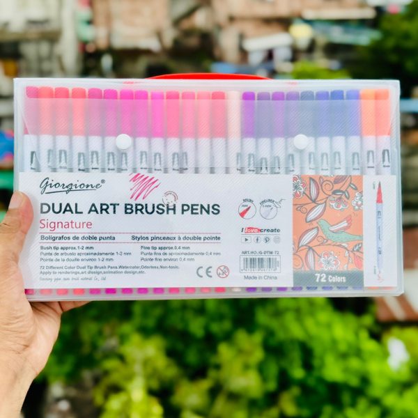Giorgione Dual Art Brush Pens 72pc G-DTW-72