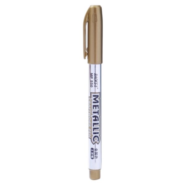 Baoke Metallic Gold Colour Marker Pen