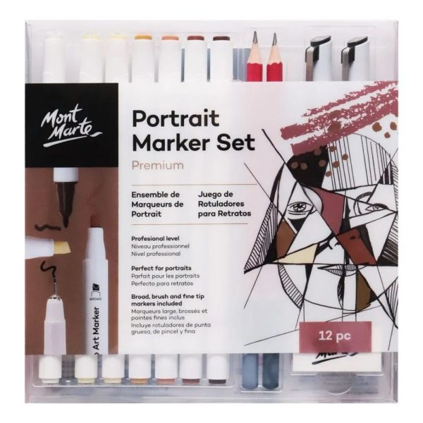 Mont Marte Portrait Alcohol Marker Set 12pc