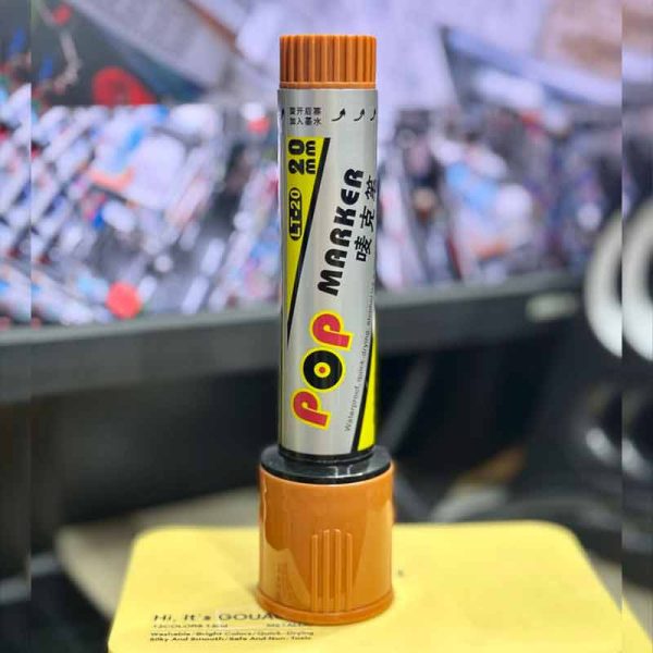 Leto Pop Marker 20mm Burnt Orange