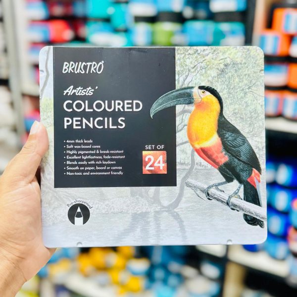 BRUSTRO Artists Coloured Pencils – Set of 24