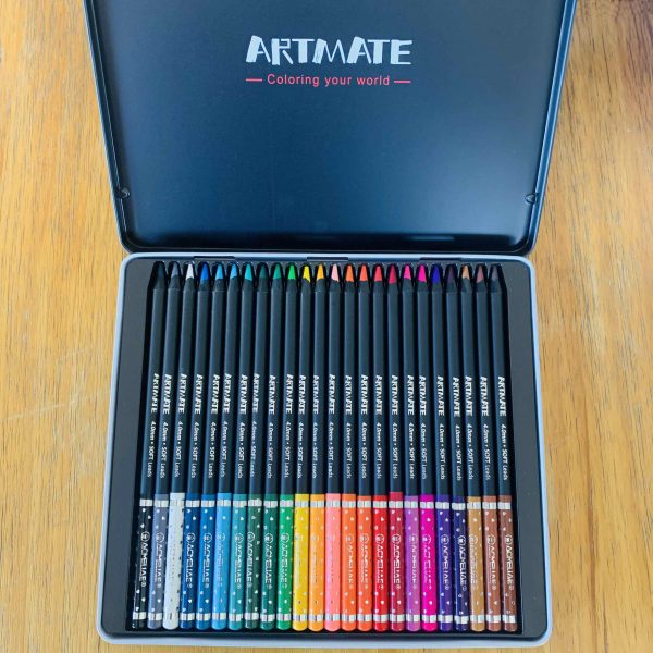 Acmeliae Artmate 24 Color Pencils Tin Box